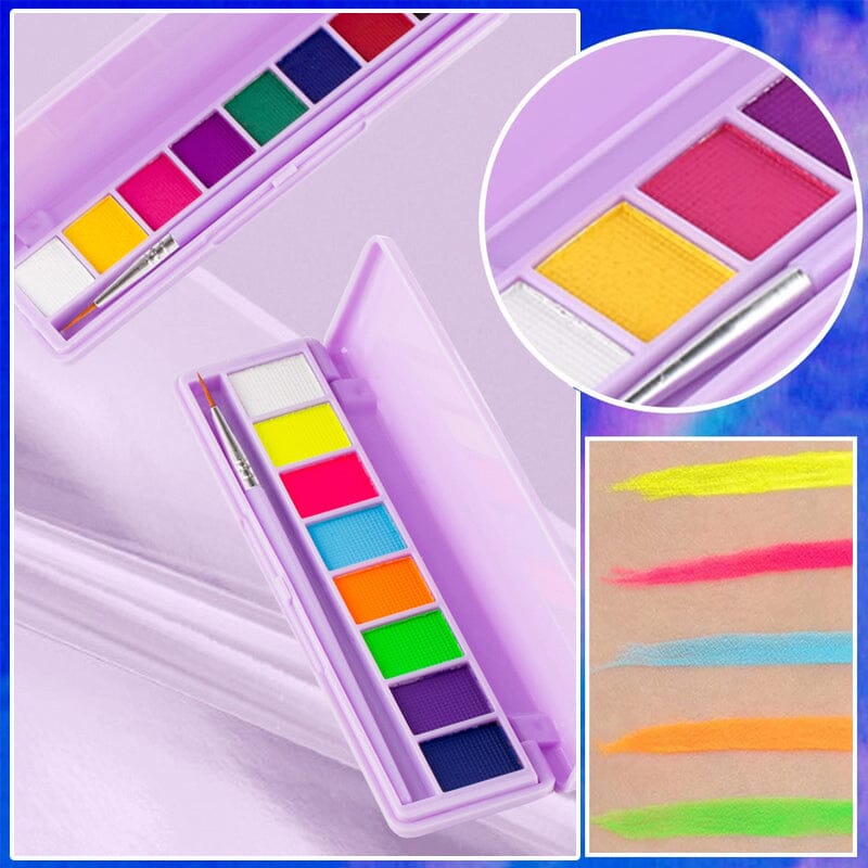 Wateroplosbaar fluorescerend make-up palet